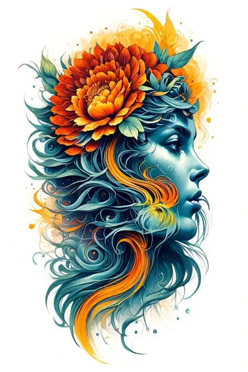 Elusive, wisdom, aggressiveness, paths, consciousness tattoo design idea