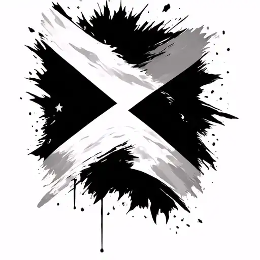 Dominican flag shoulder Tattoo combined with half sleeve. tattoo design idea