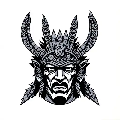 Tlaloc tattoo design idea