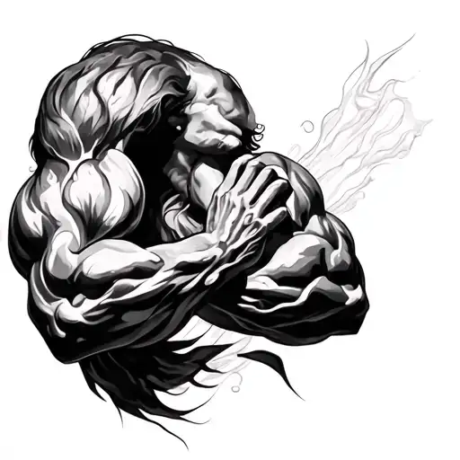 On Triceps tattoo design idea