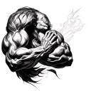 On Triceps tattoo design idea