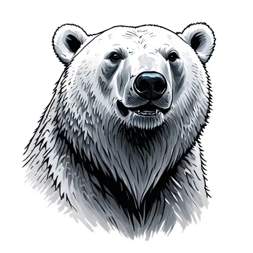 Polar Bear tattoo design idea