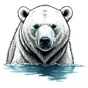Polar Bear tattoo design idea