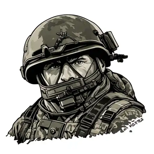 dad served in the army, airborne/ranger, helicopter pilot, something on the shoulder/arm , commemerate it  tattoo design idea
