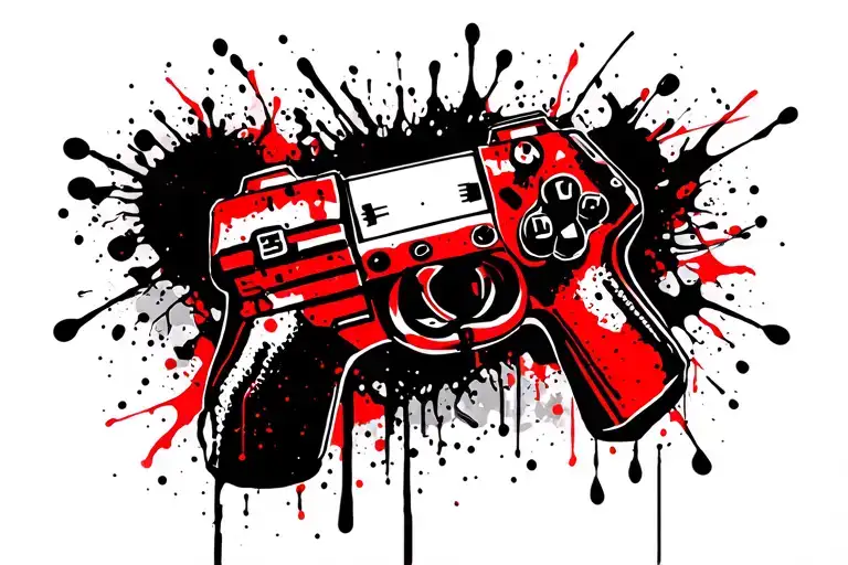 video games tattoo design idea