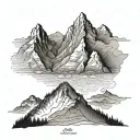 pikes peak and numeric coordinates 42°31'39.1"N 94°10'33.0"W tattoo design idea