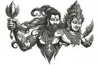 MAHADEV tattoo design idea