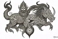 MAHADEV tattoo design idea