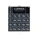periodic table element copper tattoo design idea