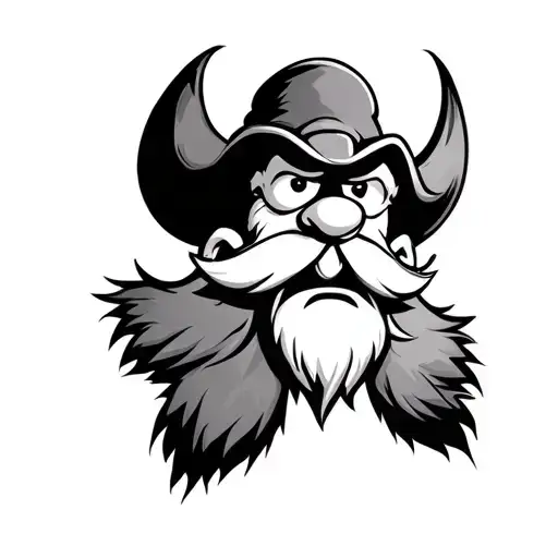Yosemite Sam doing drywall tattoo design idea