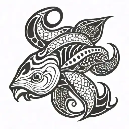 cuttlefish tattoo design idea