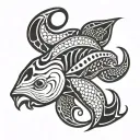 cuttlefish tattoo design idea