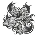 cuttlefish tattoo design idea