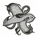 cuttlefish tattoo design idea