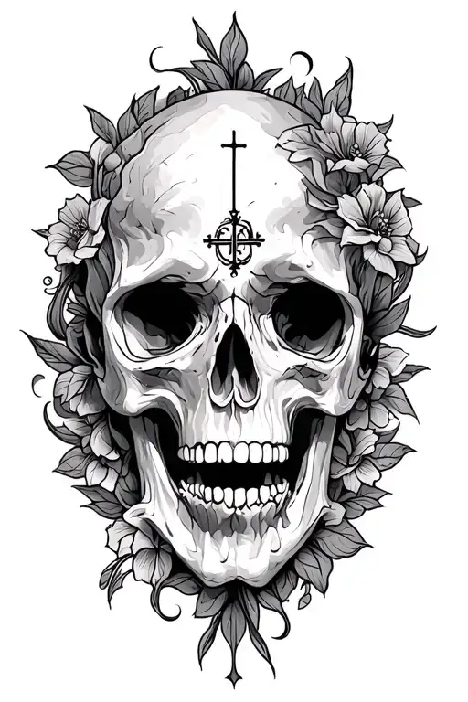 Religious or unique tattoo design with meaning tattoo design idea