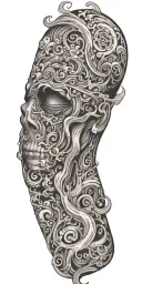 Filler smoke tattoo design idea