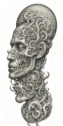 Filler smoke tattoo design idea