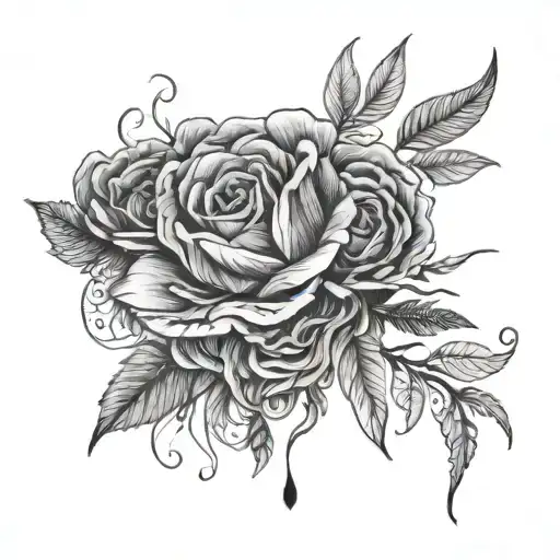 mental health struggles tattoo design idea