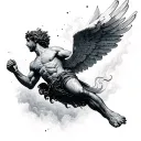 falling icarus tattoo design idea