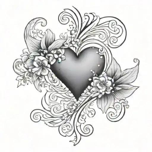 A dainty heart with a small sparkle or twinkle effect, done in fine lines or soft shading. tattoo design idea