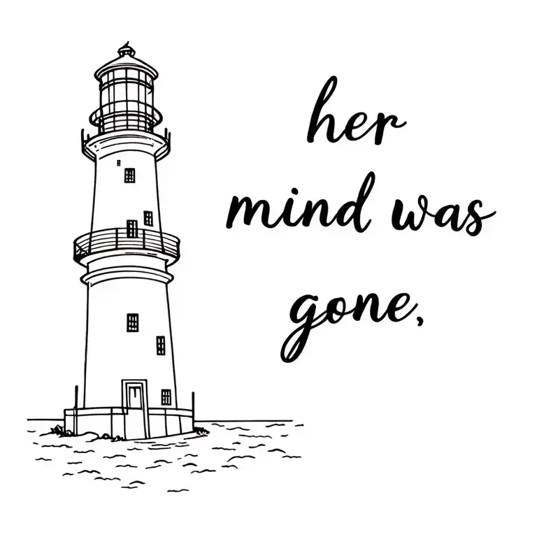 Cursive Lighthouse 13+ Lighthouse Ankle Tattoo Ideas in 2026 - BlackInk AI