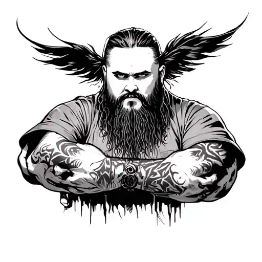 Bray Wyatt Lantern tattoo design idea