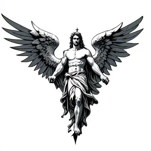 St Michael tattoo design idea