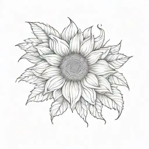 prostate cancer ribbon with sunflower tattoo design idea