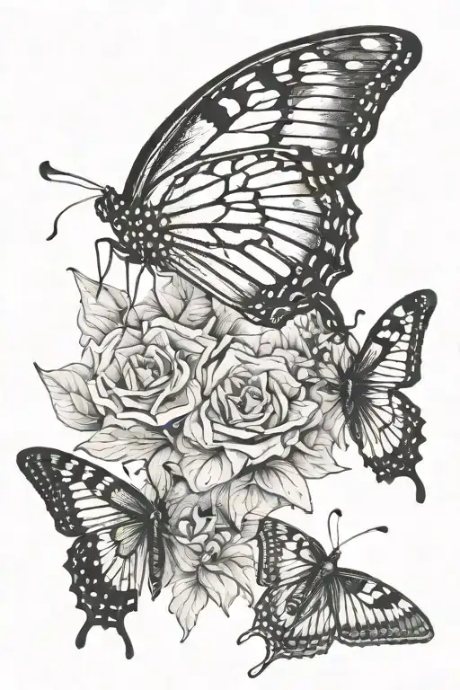 Stop chasing butterflies they will fly away. Build a beautiful garden and then they will come to you. Even if they don't tattoo design idea