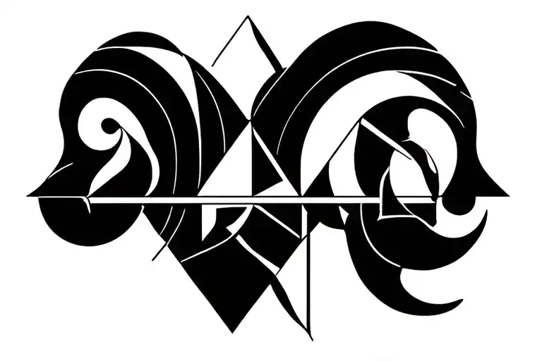 Libra aries tattoo tattoo design idea