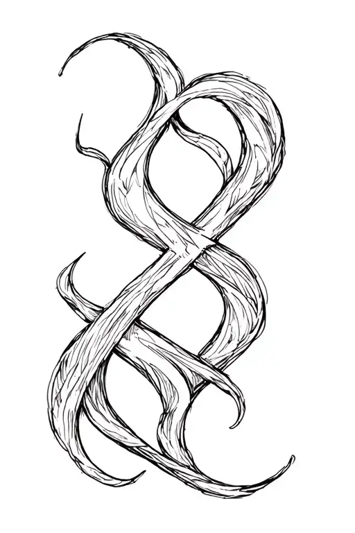 unconditional love symbol tattoo design idea