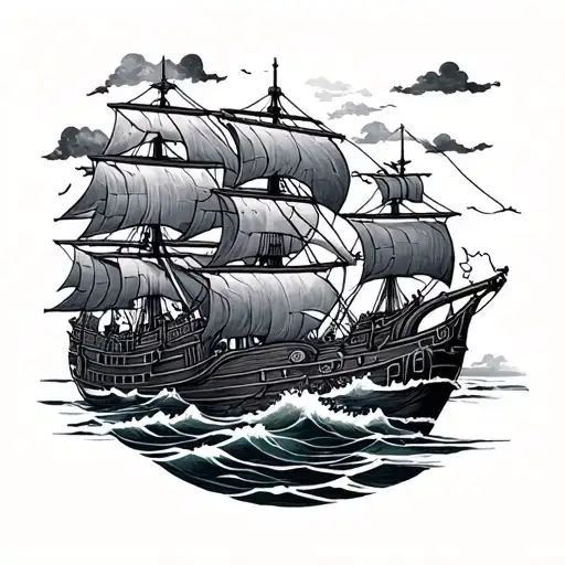 nautical Japanese tattoo tattoo design idea