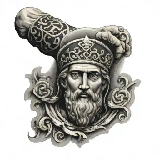Greek Orthodox Icon Forearm Sleev tattoo design idea