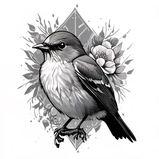robin cross crap tattoo design idea