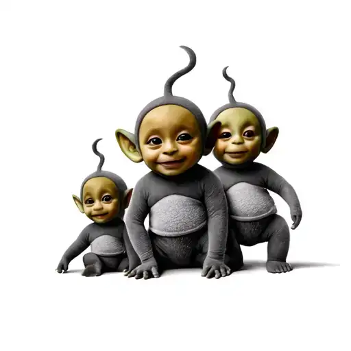 Teletubbies tattoo design idea