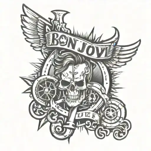 Bon jovi tattoo design idea
