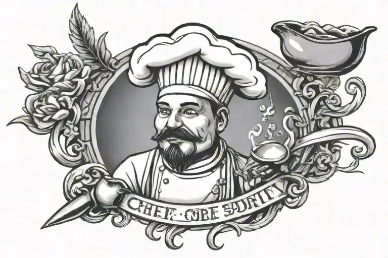 Chef sobriety tattoo tattoo design idea