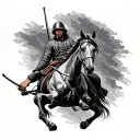 Cavalry tattoo design idea