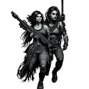 Cyberpunk Edgerunner David Martinez and Lucy design tattoo design idea