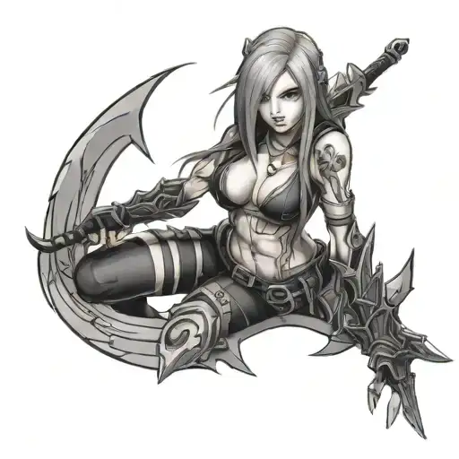 katarina league of legends tattoo design idea
