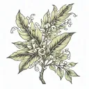 laurel wreath tattoo design idea