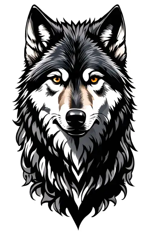 lone wolf, pack tattoo design idea