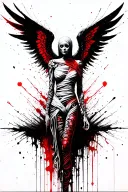 beksinski giger mummy wrap angel filligree arms wrap tattoo design idea