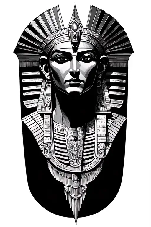 osiris god tattoo design idea