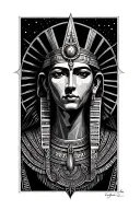 osiris god tattoo design idea