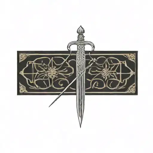 Zulfiqar sword of Imam Ali tattoo design idea