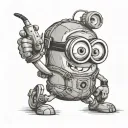 minion tattoo design idea