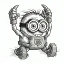 minion tattoo design idea