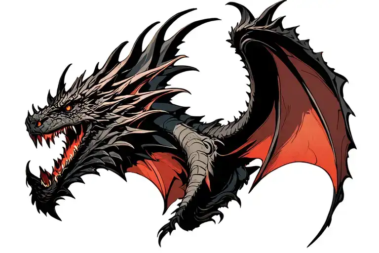 the witcher 3 wild hunt wyvern tattoo design idea
