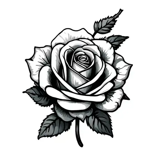 brittany cursive witha looped y into a rose tattoo design idea